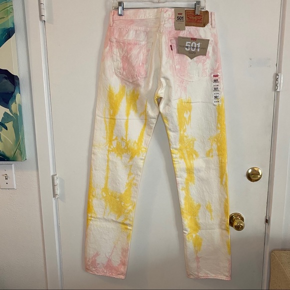 Levi’s 501 ‘93 Straight Stretch Tie Dye Jean 31x34 - Picture 2 of 2
